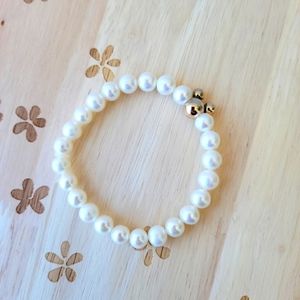 Fresh water pearls w/ mickey bracelet